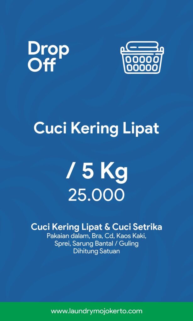 Cuci Kering Lipat Easy Klin Laundry Mojokerto