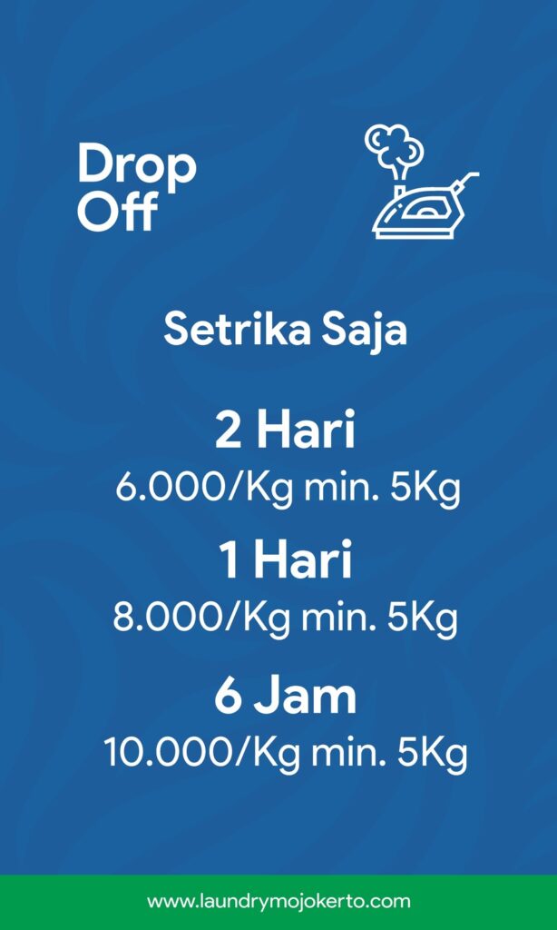 Setrika Saja Easy Klin Laundry Mojokerto