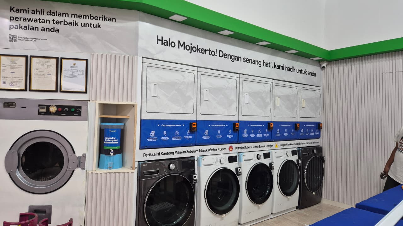 laundry kiloan cuci karpet mojokerto
